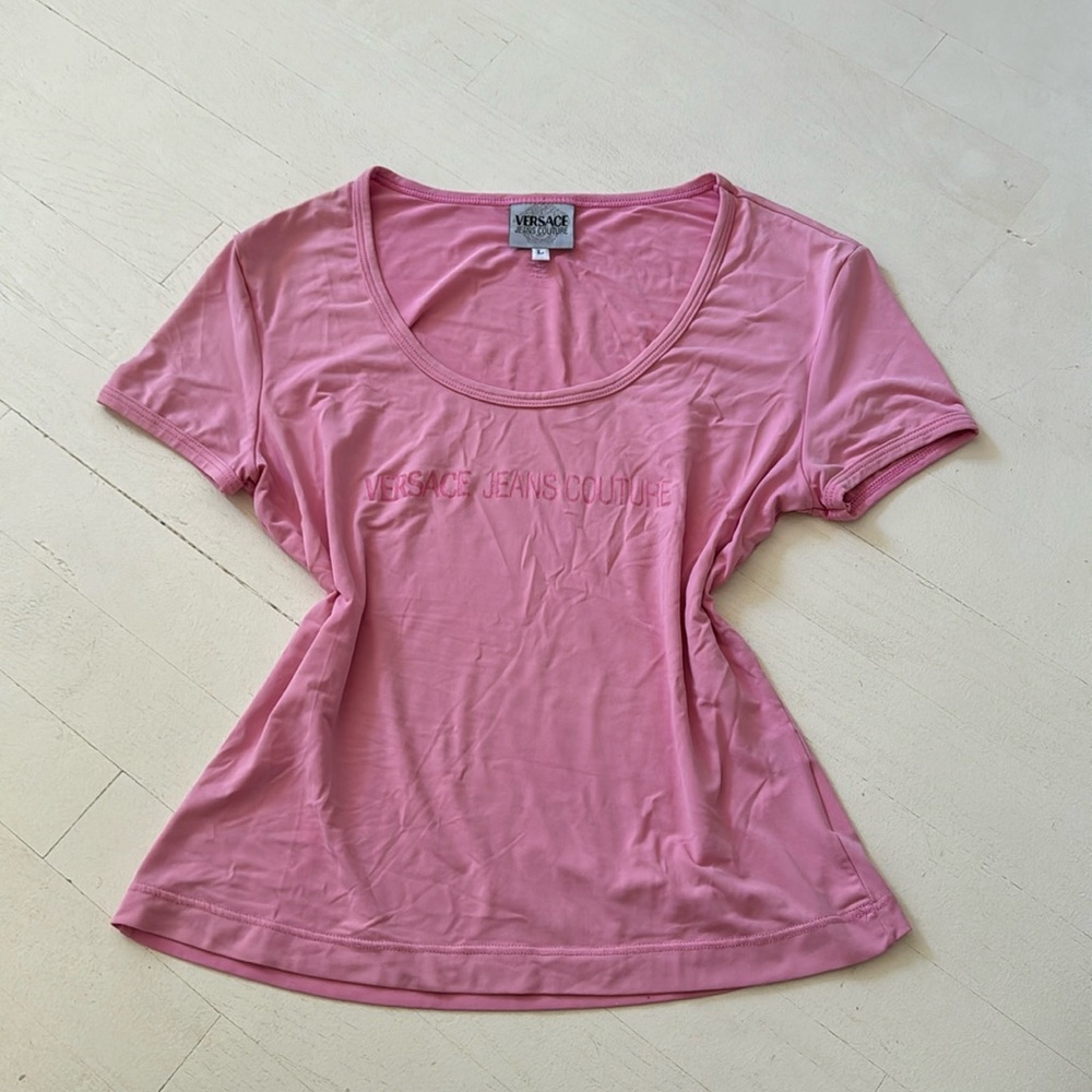 Versace Jeans Couture pink baby t shirt